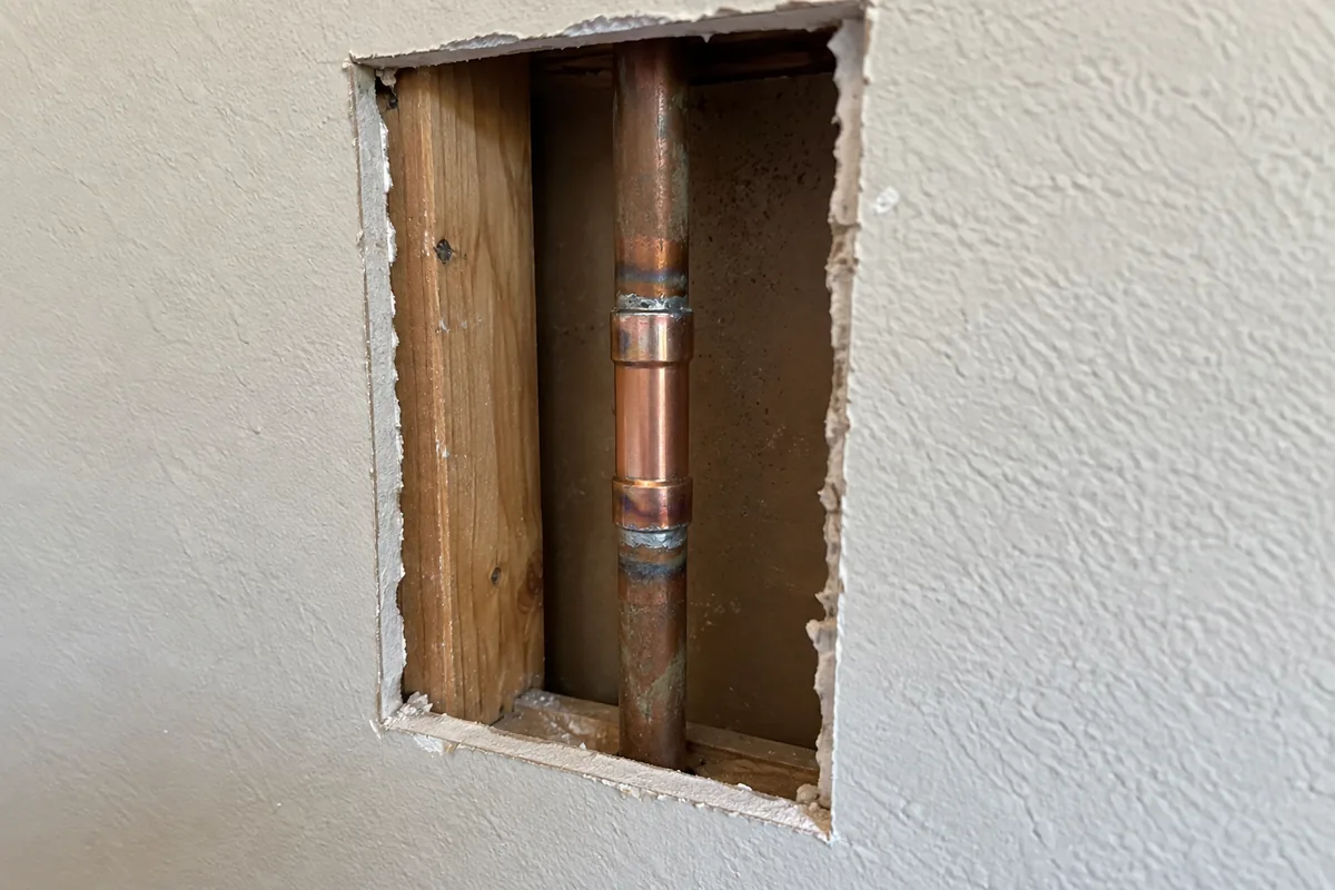 In-wall pipe repair in Kyle, TX